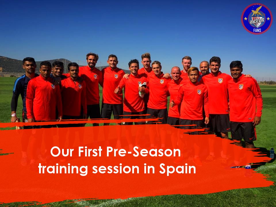 AtkFansKol's tweet photo. Our first training session in Madrid....
#ATKFans #FataFatiFootball https://t.co/F1mGZFctuB
