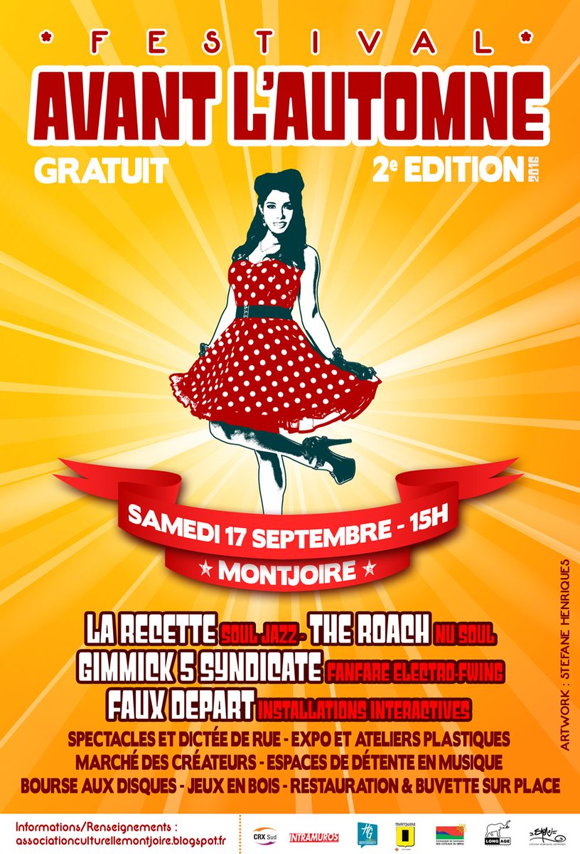 ACMontjoire's tweet photo. @CultureEtc voilà l'affiche officielle #Avantlautomne #Montjoire 17/09 prochain, supplément d'âme pour la rentrée! https://t.co/nFpuLrkP0y