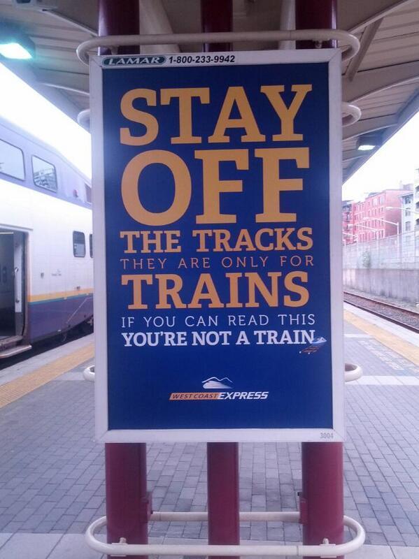GoMobilityNow's tweet image. 'You're not a train' :-)