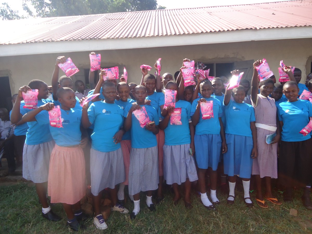 Pupils from Sironko District after a training on menstrual hygiene management supported by <a href="/amplifyfund/">AmplifyChange</a> #MHDay