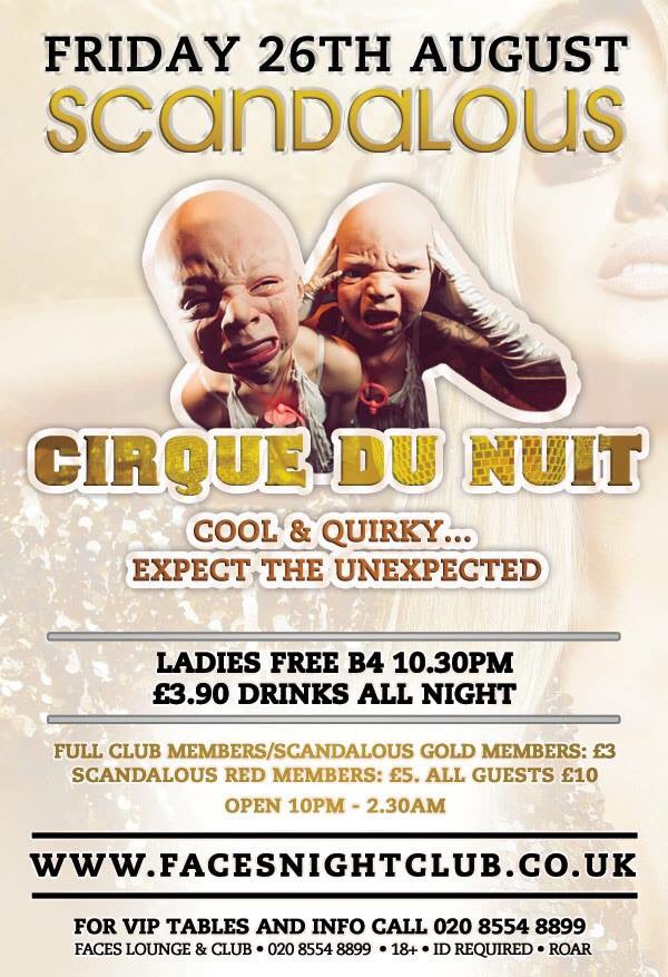 This Friday! We present to you CIRQUE DU NUIT! #cool # #quirky #expect #theunexpected