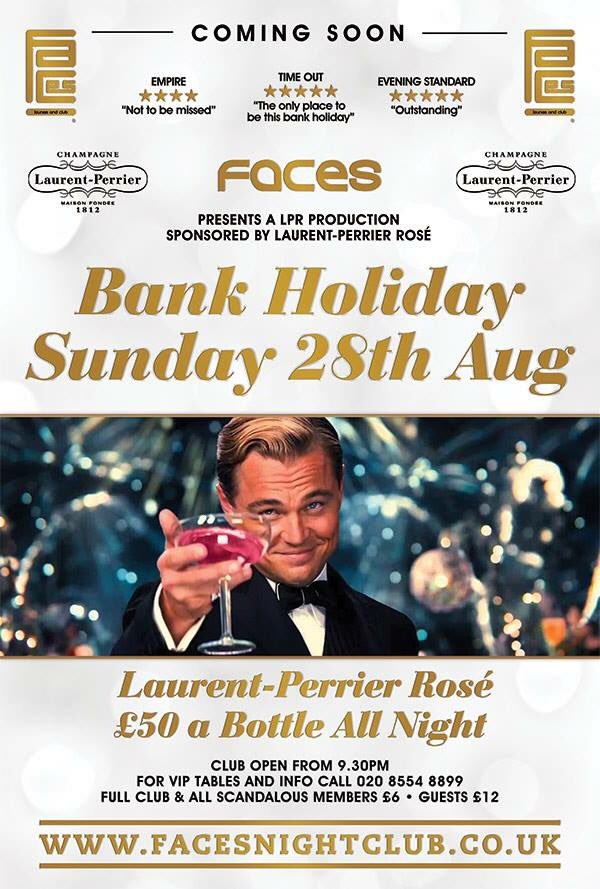 Bank holiday weekender Events <a href="/FacesEssex/">Faces</a>  #essexhotspot <a href="/LeeO_Faces/">Leo</a> <a href="/StevieO_Faces/">Stevie O </a> <a href="/FacesEssex_DJ/">DJ Marky Burns™</a> @ThisISLiamB