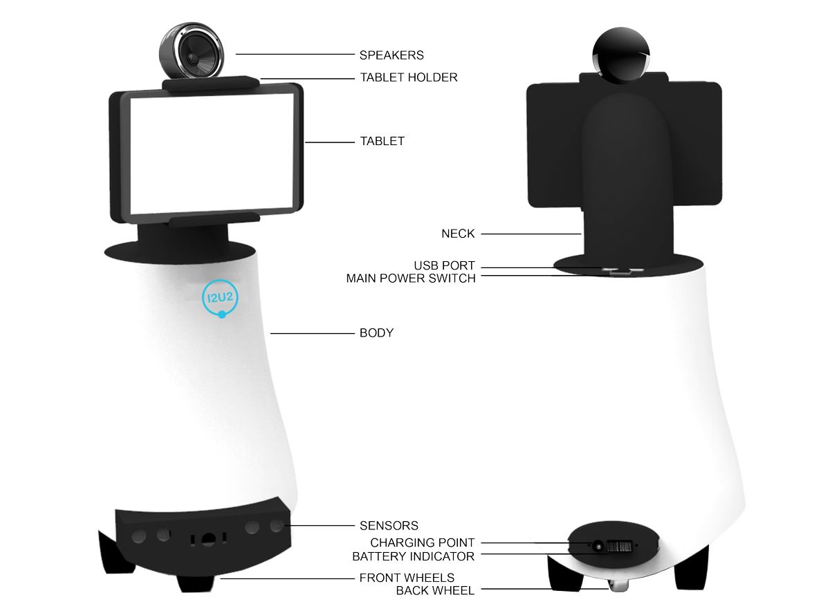 i2u2robot's tweet image. Introducing the second version of the I2U2 Robot. The world&apos;s simplest telepresence robot
i2u2.in