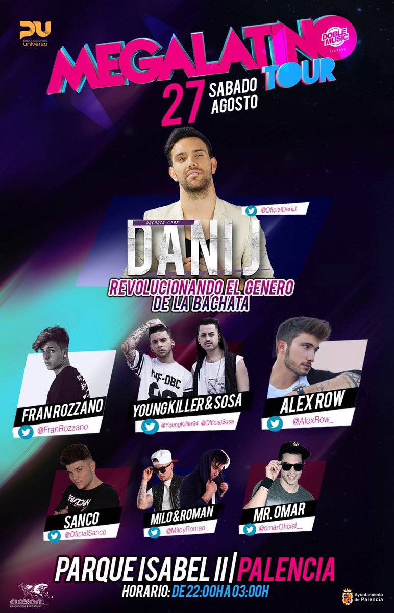 En 5 días <a href="/AlexRow_/">Alex Romero</a> estará en Palencia #megalatinotour