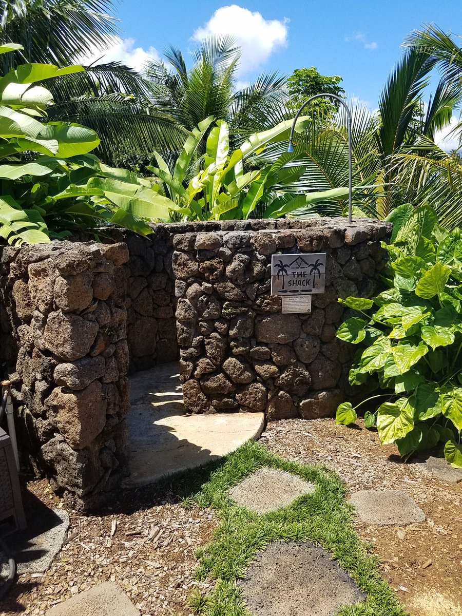 tropical oasis backyard on Van Mol Restoration On Twitter Vmr Inspiration From Kauai Create A Tropical Oasis In Your Backyard With Lava Rock Outdoor Shower Housestohomes