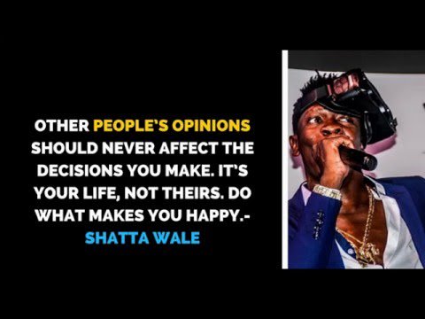 ghana_yolo's tweet photo. Top 10 Shatta Wale Quotes To Make Your Day #GhBase #Entertainment #GhanaNews #Ghana ๐ ๐ถ ๐ฌ๐ญ - https://t.co/TX6bd8GzTE https://t.co/OlUYp4TofG