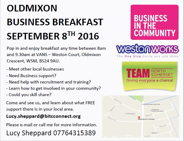 SED_NCC's tweet photo. @BITC @westonworks are running a business breakfast @VANS_NS on 8 September. Flyer here:  https://t.co/jlaVtDKcPF https://t.co/pMABKmmDIs