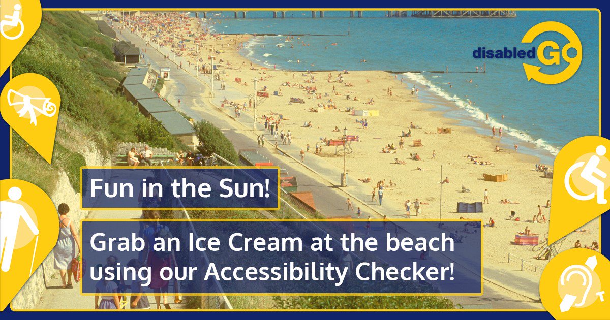 AccessAbleUK's tweet photo. Find accessible beaches to visit this #summer with our Accessibility Checker ☀ https://t.co/ISw8nhL0hx https://t.co/D5wL3EDt5w