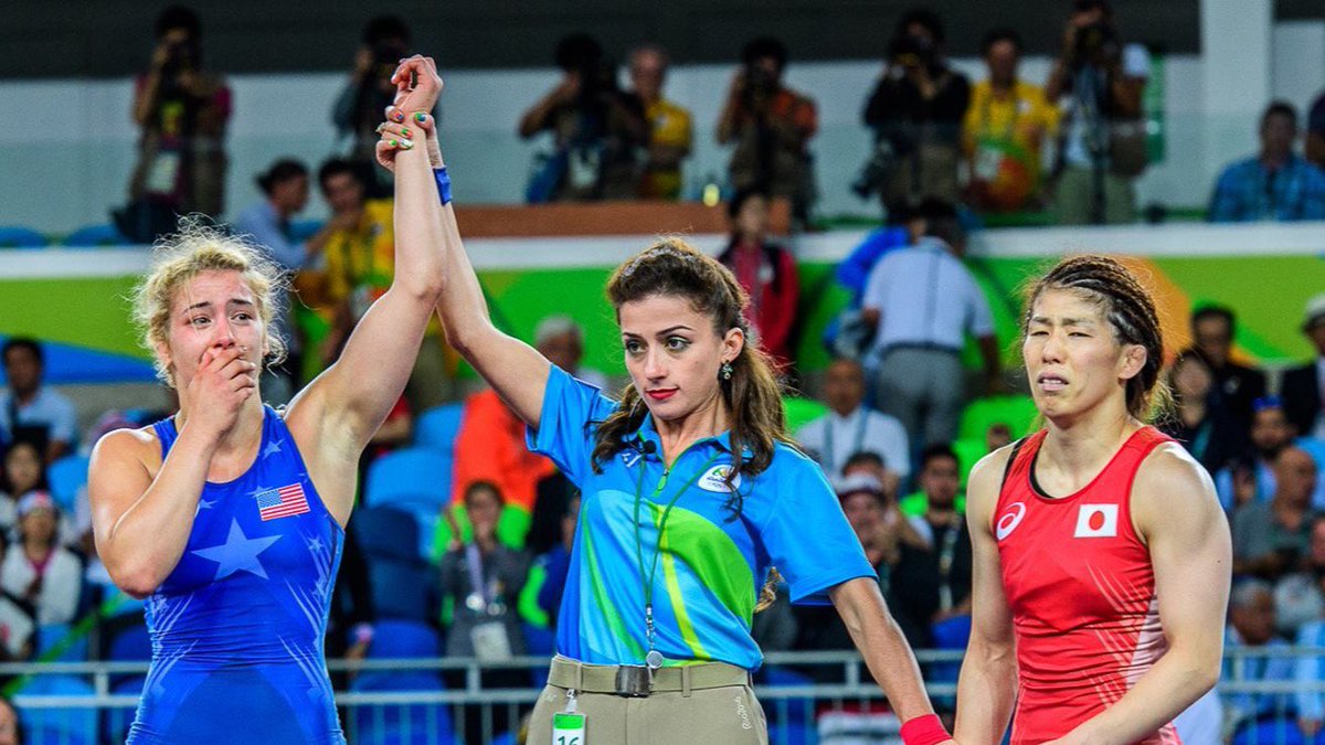 FloWrestling's tweet image. After making U.S. wrestling history, Helen Maroulis earns FloWrestler of the week honors. goo.gl/udkXjG