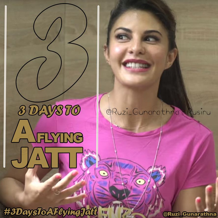 Ruzi_Gunarathna's tweet photo. 3 more days for #AFlyingJatt ..!
@Asli_Jacqueline , @iTIGERSHROFF waiting for film
#3DaysToAFlyingJatt #AFJWeek https://t.co/AksnQ6MULv