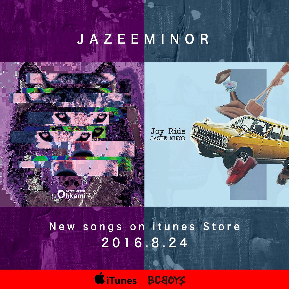 JAZEE_MINOR's tweet photo. 8月24日（水）

#CallLogより

シングル2曲同時先行配信！！

#JoyRide
#Ohkami https://t.co/Gd8l4j8YOz