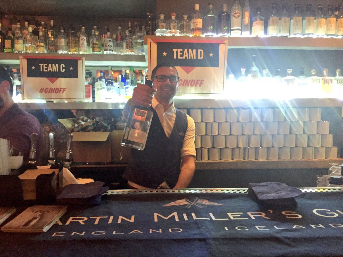 Dan is ready to go at <a href="/graphicbar/">Graphic Bar</a> for tonight's #GinOff. Come support us and try our special cocktail!