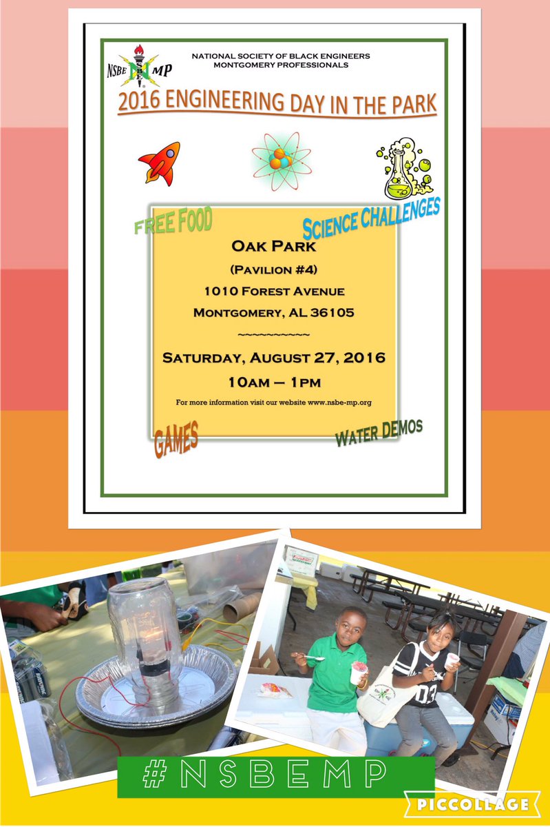 NSBEMP's tweet photo. JOIN US FOR ENGINEERING DAY AT THE PARK!! Saturday, Aug 27, 2016 #nsbemp #nsbe #r3nsbe #mymgm https://t.co/4fmn1LAoLo
