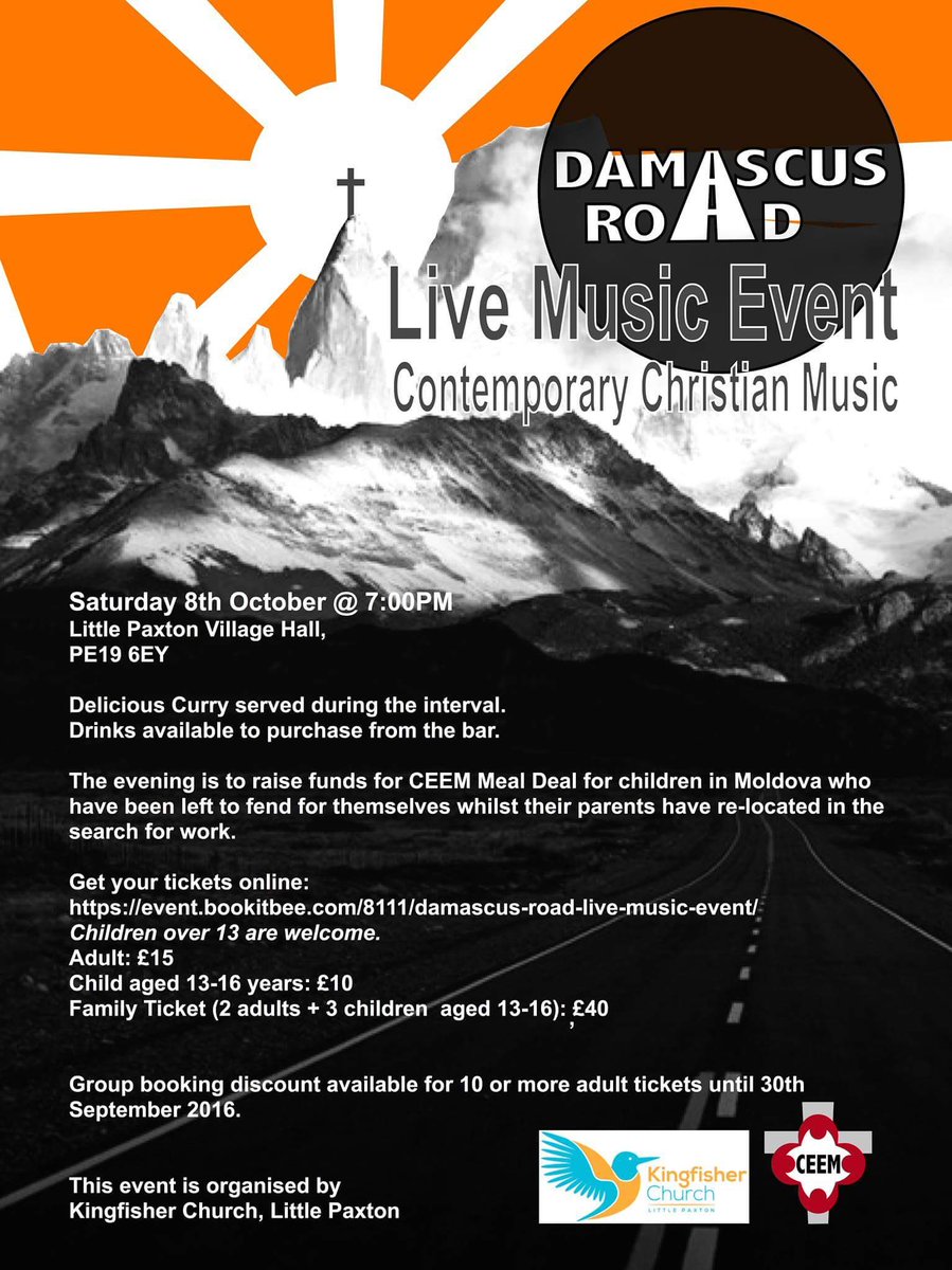 DRoadMusic's tweet image. Gig news Go to the link on the poster to buy tickets. Bookitbee.com search Damascus road in the search bar