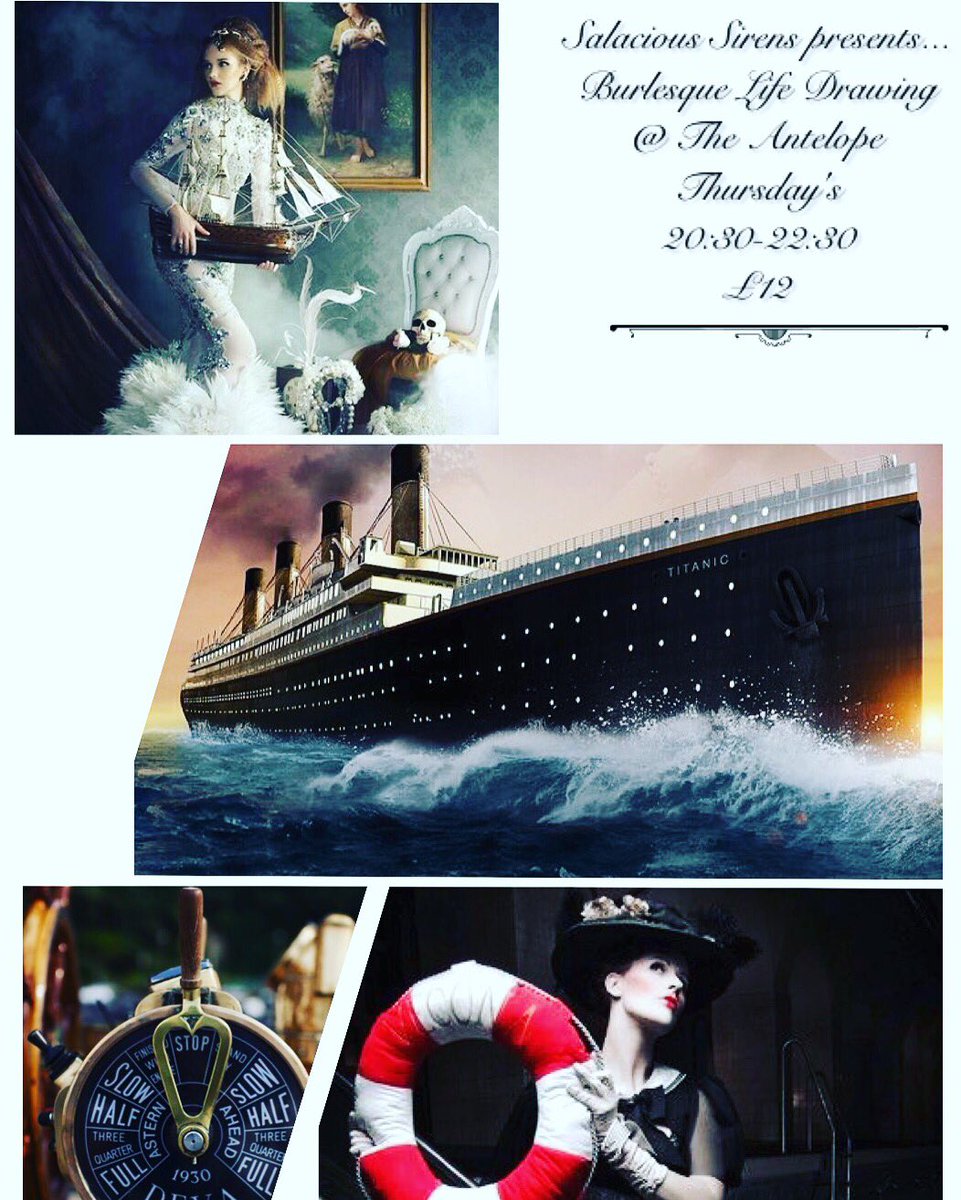 BebeBoheme's tweet photo. Burlesque LifeDrawing 
Thursdays
@theantelopesw17 
£12
8:30-10:30pm #tooting #lifedrawing #SalaciousSirens #art https://t.co/JPp9ya1r4w