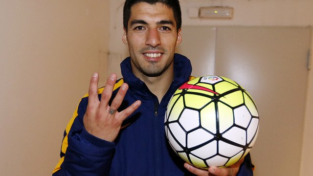 FCBarcelona's tweet image. Luis Suárez is averaging three goals per game over the last six league matches: ow.ly/PiDe303twEY