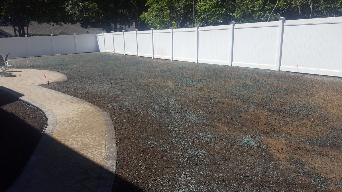 Biz_Efficient's tweet photo. Seeded #lawn looking forward to see it green in a couple weeks #landscape #ryenh https://t.co/arbWV7rJop