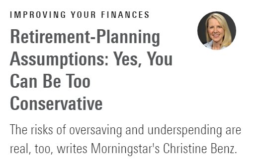 .<a href="/christine_benz/">Christine Benz</a> shares key ways that #retirement-savers risk being overly conservative. ow.ly/slvs303t5ZQ