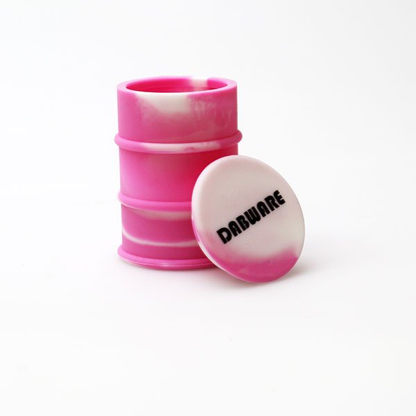dabwarez's tweet photo. Dab in style with a pink Dabware oil drum silicone container #dabware #silicone #oil #wax #shatter #DoYouEvenDab https://t.co/1QVNZAjUWt