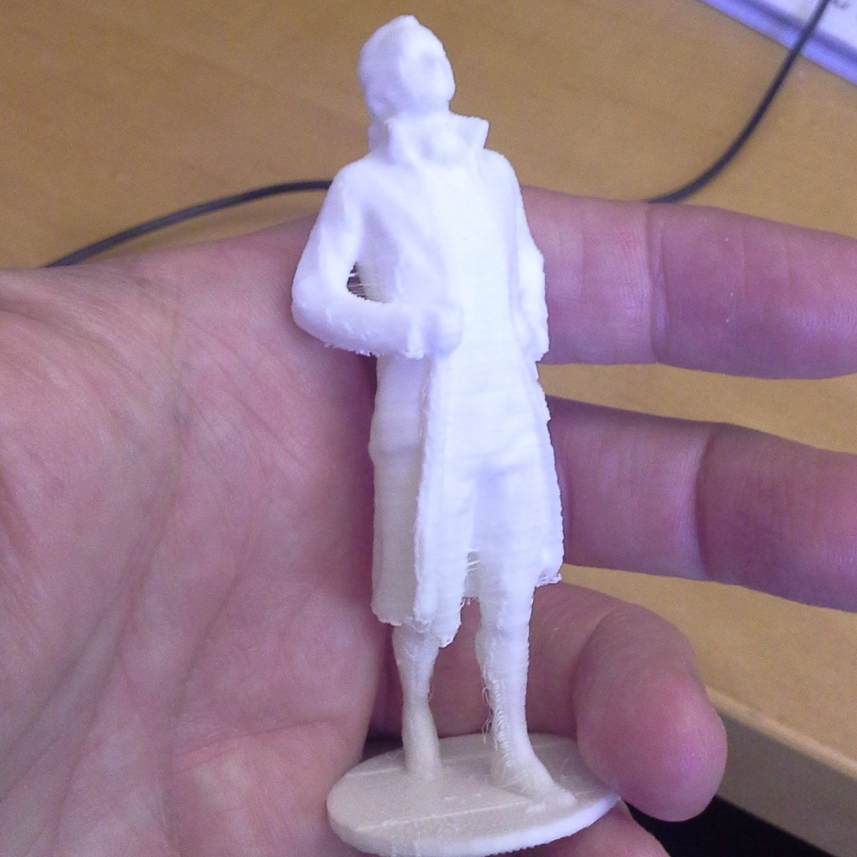 VCLatVCU's tweet photo. Alexander Hamilton #virtualcurationlab #3dprinting #constitutionctr @ConstitutionCtr https://t.co/eS9uLW57Za