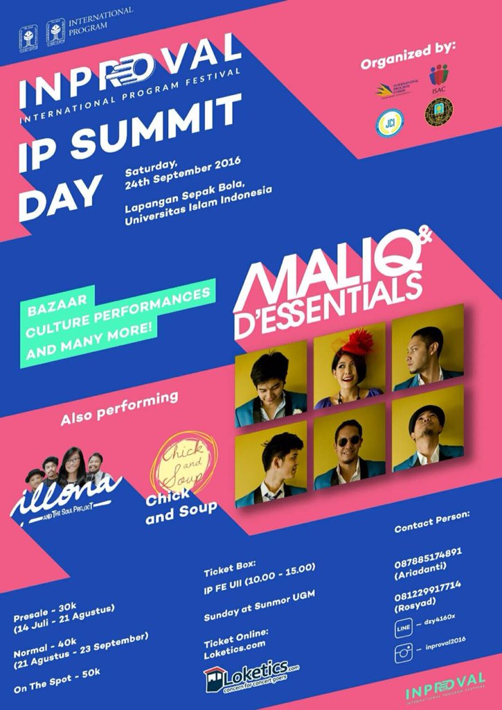 INTERNATIONAL PROGRAM
UNIVERSITAS ISLAM INDONESIA proudly present 

INPROVAL "IP SUMMIT DAY" (c)