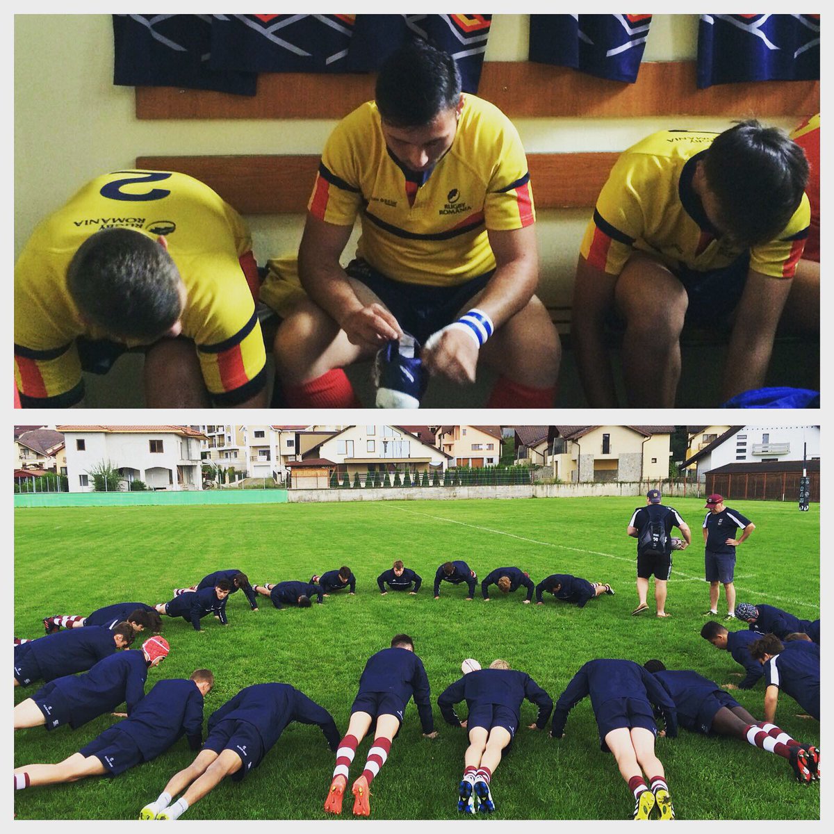#RugbyRomania U17 vs Bradford Grammar School U17, today from 6 PM @ Teren Noua, Brasov #friendlymatch