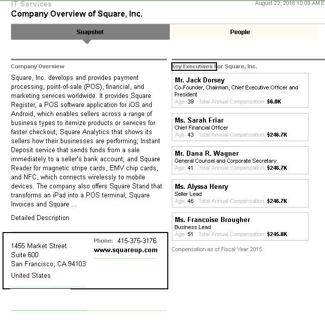 SRAntiFascism's tweet photo. .@jack #Dorsey
#SquareInc
#CompanyInformation
And #KeyExecutives
E:https://t.co/VTmaFvdGxp
F:https://t.co/qSvoO35fA6 https://t.co/oOLXJKVF1t