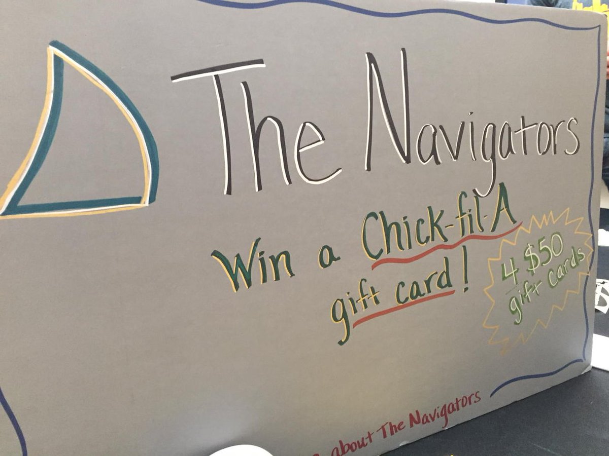 wsunavigators's tweet photo. Like Chick-Fil-A? How about $50 of free Chick-Fil-A? Come see us in the RSC to win! #NavsFallLaunch https://t.co/Qe0MuSPmYv