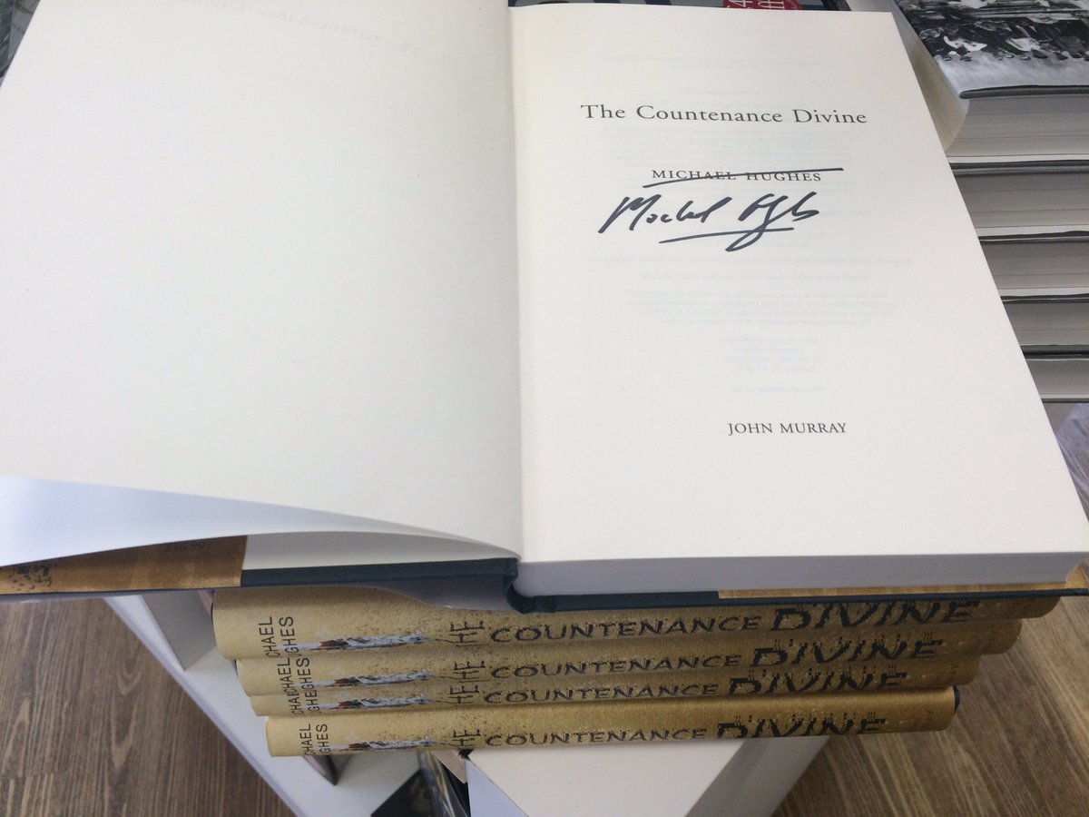 Anna_Mazz's tweet photo. Also picked up a signed copy of @michaelehughes #CountenanceDivine - looks and sounds marvellous. @BlackwellsHH https://t.co/1WdVD3K1Xu