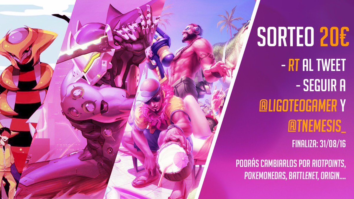 LigoteoGamer's tweet photo. 🔥¡SORTEO - 20€ a elegir!🔥

💥  Seguir a @Ligoteogamer
💥  Seguir a @TNemesis_ 
💥  Dar RT a este Tweet

¡Suerte! ~ ♥💰 https://t.co/hFlFU2D1f6