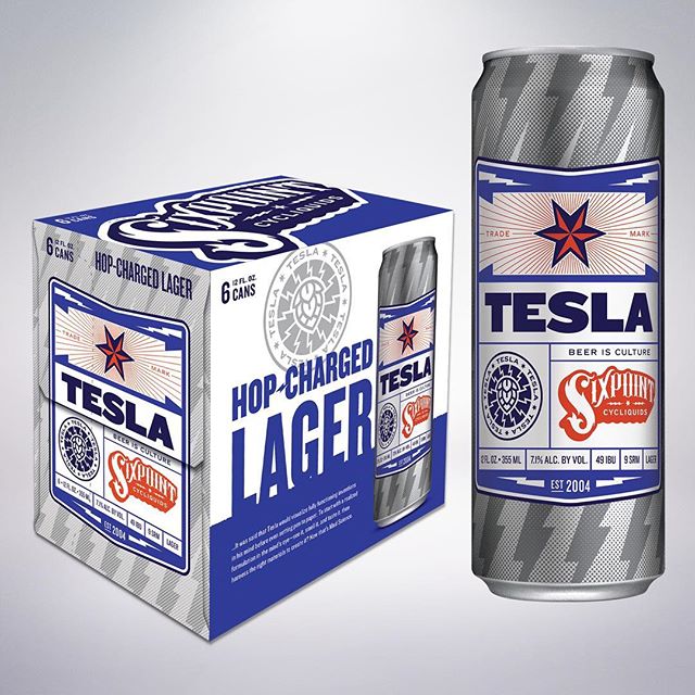 ⚡⚡ Crack a can and let the bolts fly ⚡⚡ Tesla Lager drops this week! #TeslaLager #madscience ow.ly/WKjn303sY1B