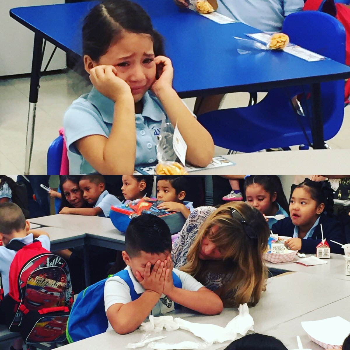 AspiraFL's tweet photo. The first day is always the hardest!! #kindergarten #LCPA #itsalrighttocry #futureleaders https://t.co/teOutK7kso