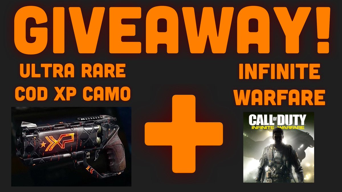 TriggerDevils's tweet photo. Check it out! Win a FREE copy of Infinite Warfare + the Ultra Rare COD XP Camo!

Enter here: https://t.co/iKlgY6J3or https://t.co/0TdzuSNOKA