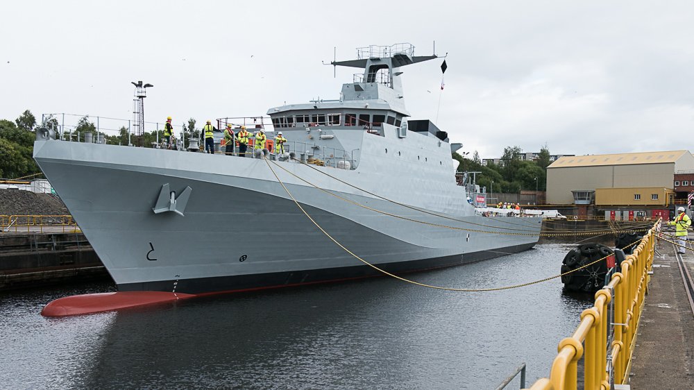 BAES_Maritime's tweet photo. She's arrived. After a busy weekend FORTH is now safely docked at our Scotstoun facility in Glasgow. https://t.co/ncmpaTk6z6