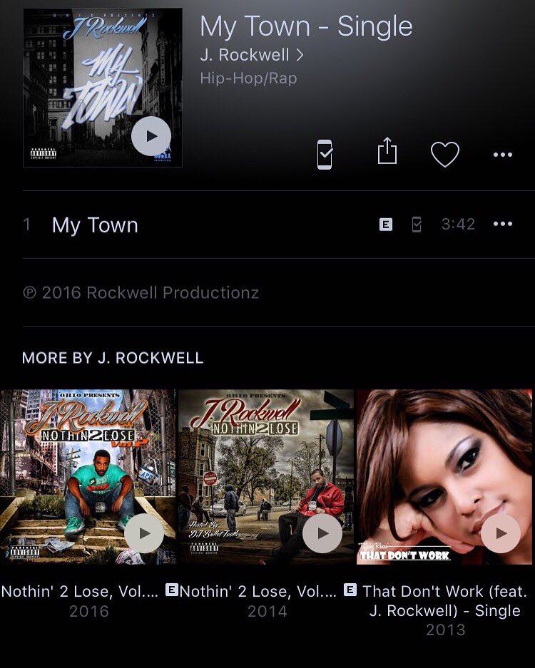 J_Rockwell4's tweet photo. Check out my new single, "My Town"!!

Available right now on Apple Music, ITunes, Tidal, Spotify, XBox &amp; more... https://t.co/erZoYvpMhP