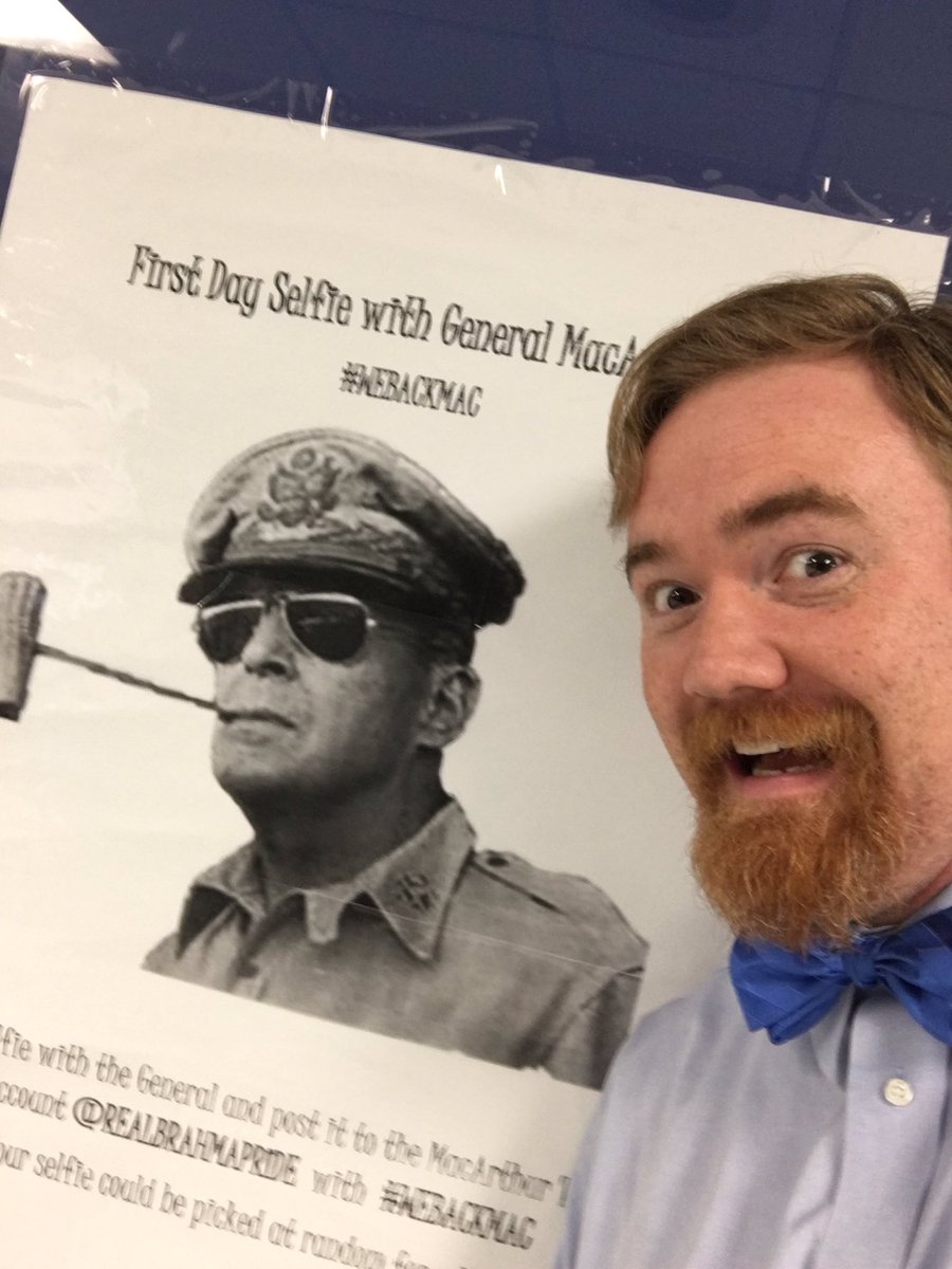 First day selfie! #webackmac <a href="/RealBrahmaPride/">MacArthur HS</a>