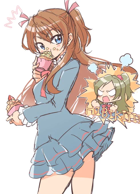 #プリキュア版深夜の真剣お絵描き60分一本勝負 
響ちゃん。 