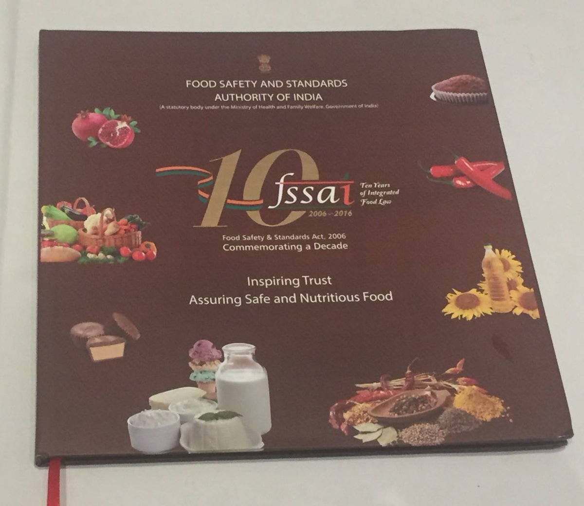 fssaiindia's tweet photo. Hon'ble Union Minister Sh J P Nadda releases coffee table book to commemorate the decade of FSSAct #10yearsofFSSAct https://t.co/V1m4GfzJ7r