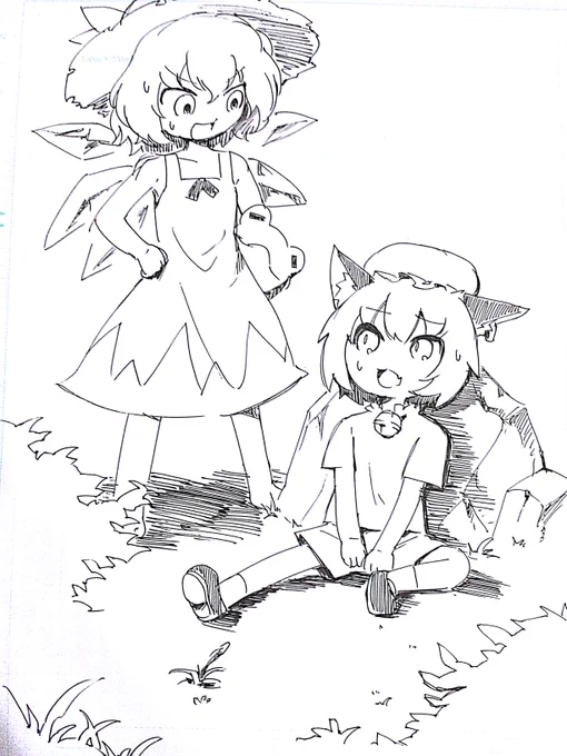 もやぞうリスペクト一発描き 