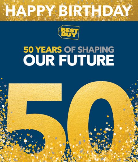 BestBuy_Careers's tweet image. Happy #birthday to us! Today is the day @BestBuy turns #50! #BestBuy50