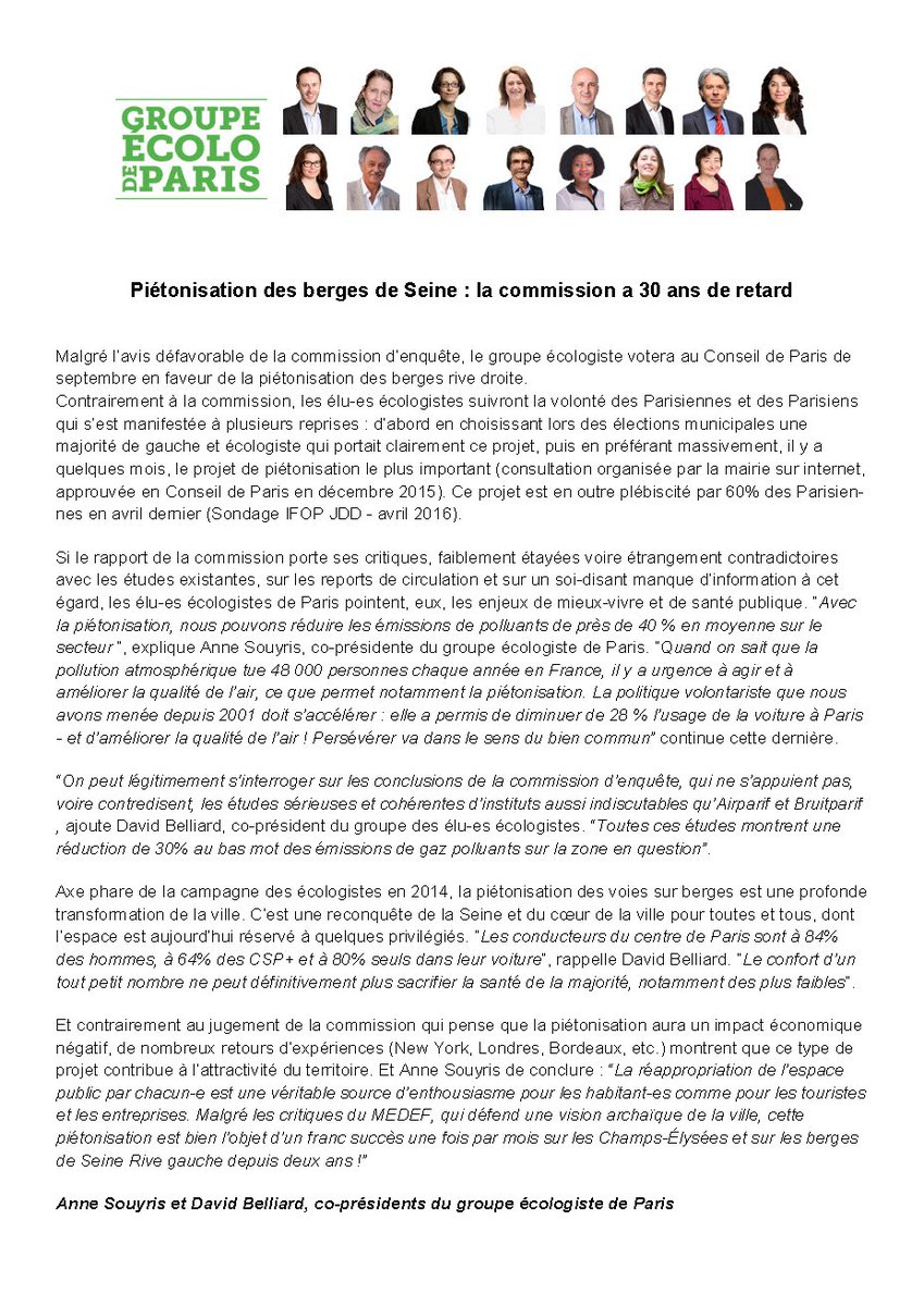 Piétonnisation des #BergesRiveDroite : la commission a 30 ans de retard !
elus-paris.eelv.fr/2016/08/22/pie…