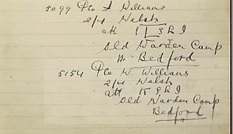 PeterboroughWW1's tweet image. Ptes Alfred Williams &amp;amp; W Williams passed thro P'boro 100yrs ago. Are you  a relative? #KSLI #WW1