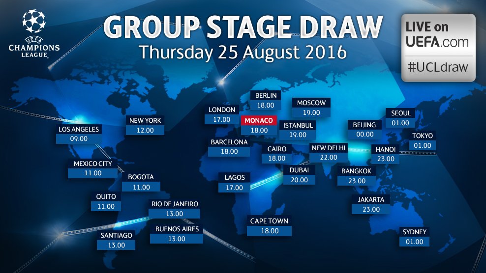 ID_ARSENAL's tweet photo. Undian babak grup @ChampionsLeague akan dilangsungkan Kamis 25 Agustus 2016 pkl 23:00 WIB. #UCLdraw https://t.co/AMIdSgxIj0