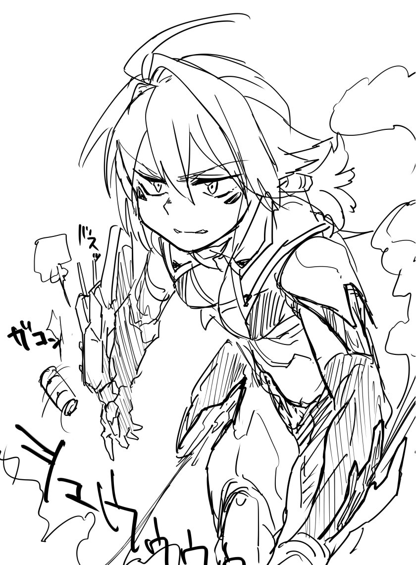 原稿が滞ったので放熱する女子を描きました 