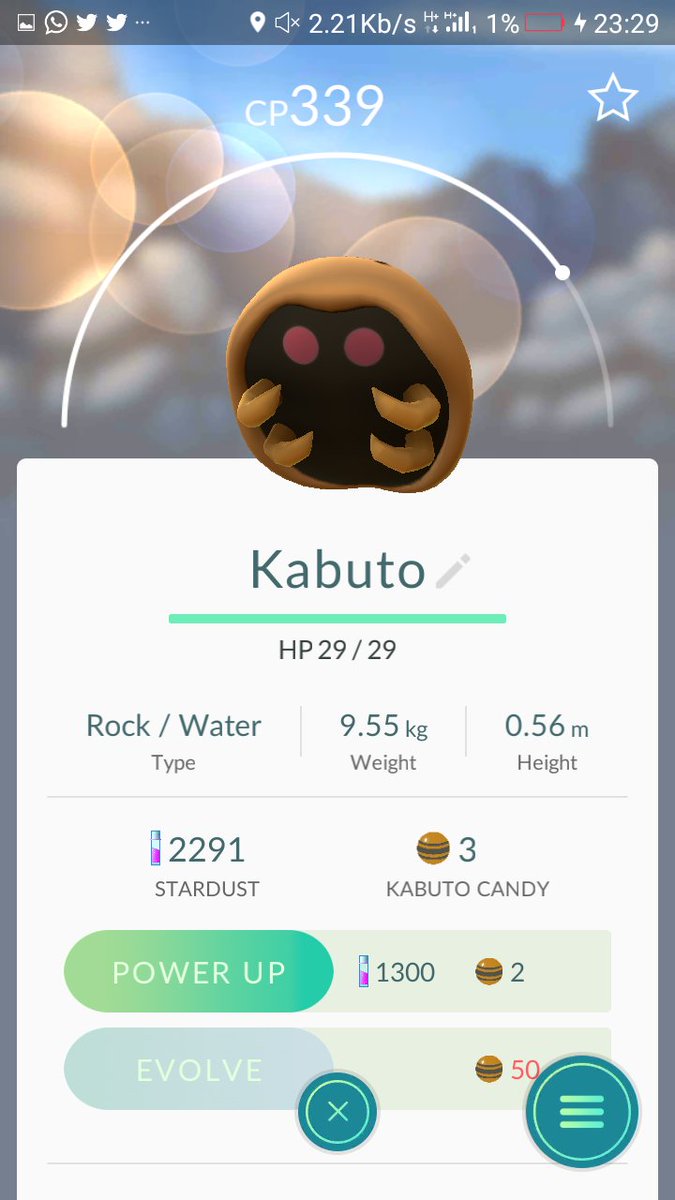 iAmDalian's tweet photo. @CatchEmAlI  @GoCatchEmAlI @Pokemon @PokemonGoApp @AnushkaSharma @Brittneyxxb This Time It's a KABUTO https://t.co/7a7niRaWRE