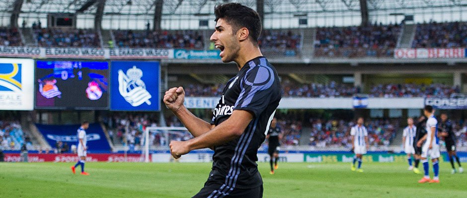 realmadriden's tweet photo. 2️⃣⚽️👌

@marcoasensio10 - two golazos in his first two competitive matches!

🎥 https://t.co/Fn27n7ItOt

#HalaMadrid https://t.co/Tgs3SjdNOD