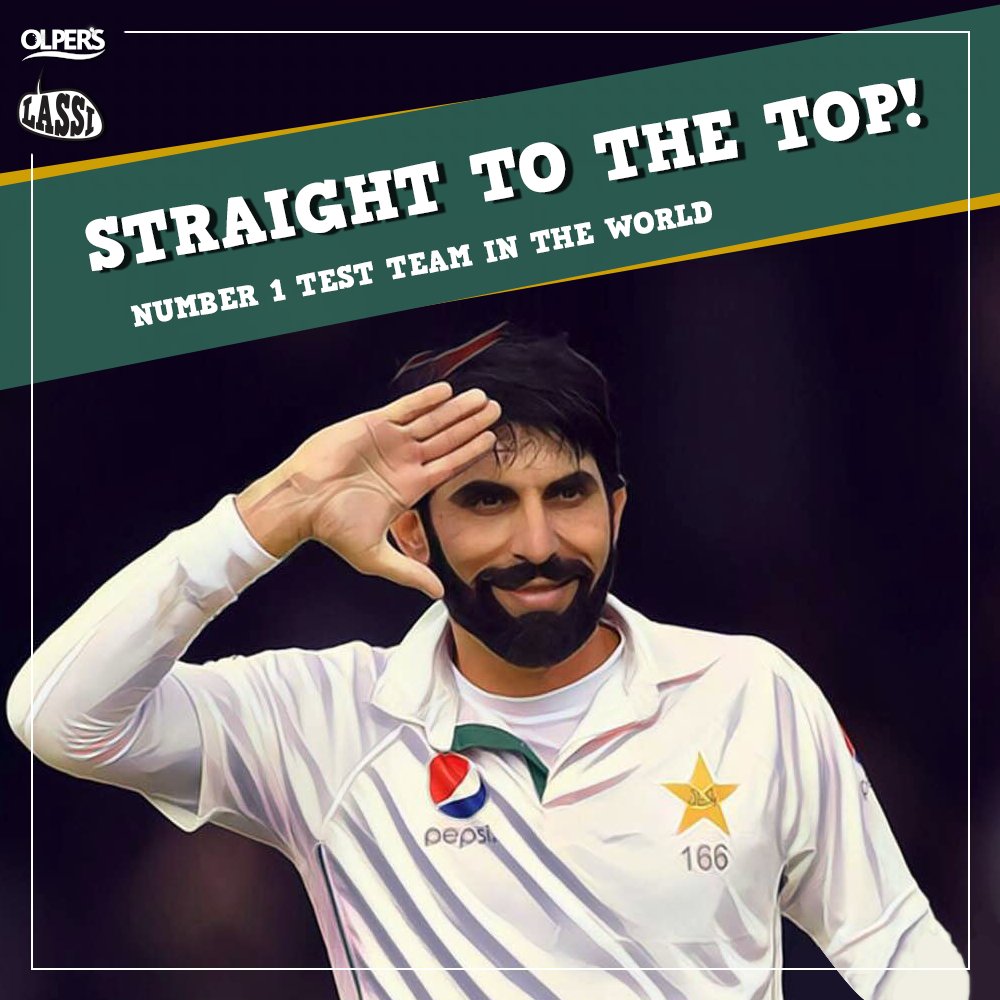 OlpersLassi's tweet photo. Pakistan is officially the no.1 Test side in the world! Congratulations #Pakistan, fly high! #No1TestTeam #Cricket https://t.co/N7WX9xasxi