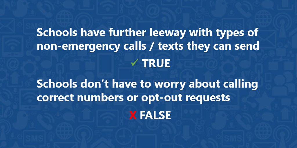 True or false? Despite recent TCPA changes, compliance is still important. More: j.mp/TCPAupdate #schoolPR