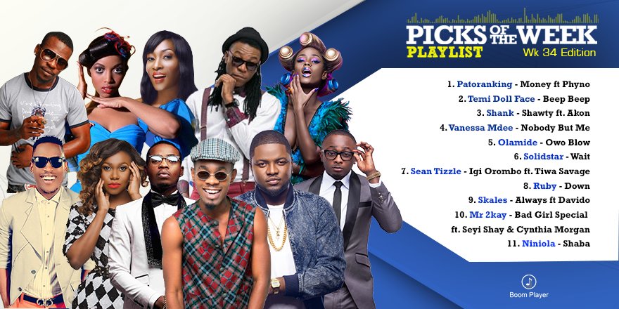 BoomplayNigeria's tweet photo. Live & popping🙌🏾
Our picks this week are 🔥
Listen now: https://t.co/bOHQdRb9lm
#BoomPicks #BOOMPlayer https://t.co/VxsKJrt85t