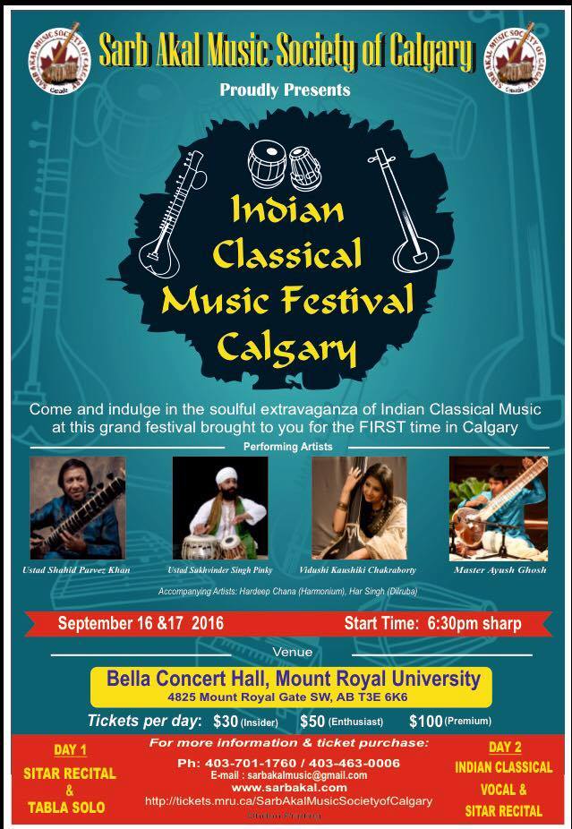 CanadianCMF's tweet image. Hear the sweet sounds of Indian Classical Music in Calgary! #multiculturalCanada